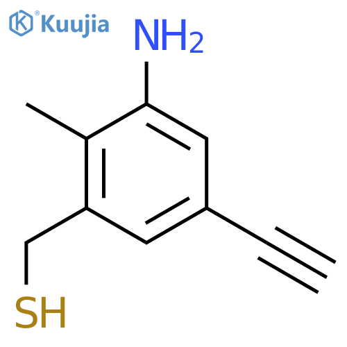 (3-Amino-5-ethynyl-2-methylphenyl)methanethiol structure