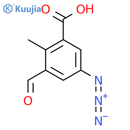 5-Azido-3-formyl-2-methylbenzoic acid structure