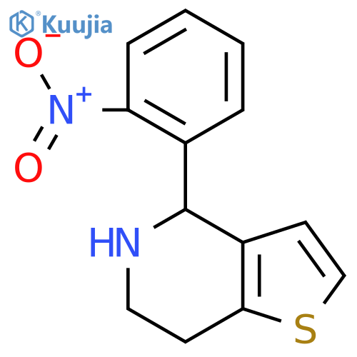 4-(2-nitrophenyl)-4H,5H,6H,7H-thieno[3,2-c]pyridine structure