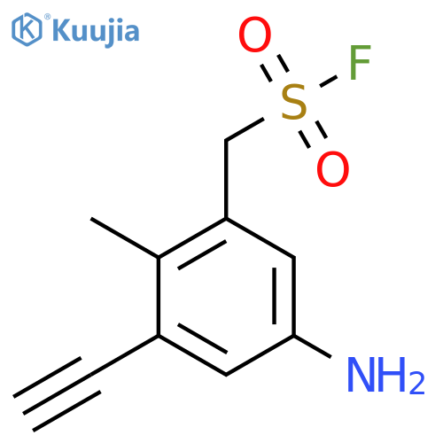 (5-Amino-3-ethynyl-2-methylphenyl)methanesulfonyl fluoride structure