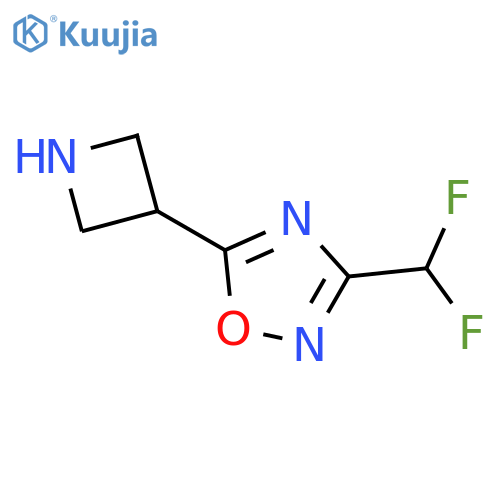 5-(Azetidin-3-yl)-3-(difluoromethyl)-1,2,4-oxadiazole structure