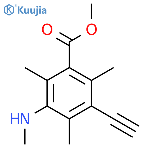 Methyl 3-ethynyl-2,4,6-trimethyl-5-(methylamino)benzoate structure
