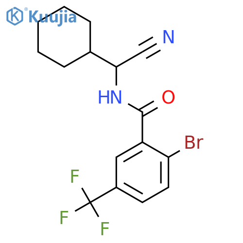2-Bromo-N-[cyano(cyclohexyl)methyl]-5-(trifluoromethyl)benzamide structure