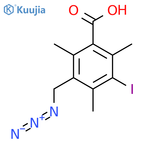 3-(Azidomethyl)-5-iodo-2,4,6-trimethylbenzoic acid structure