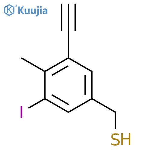 (3-Ethynyl-5-iodo-4-methylphenyl)methanethiol structure