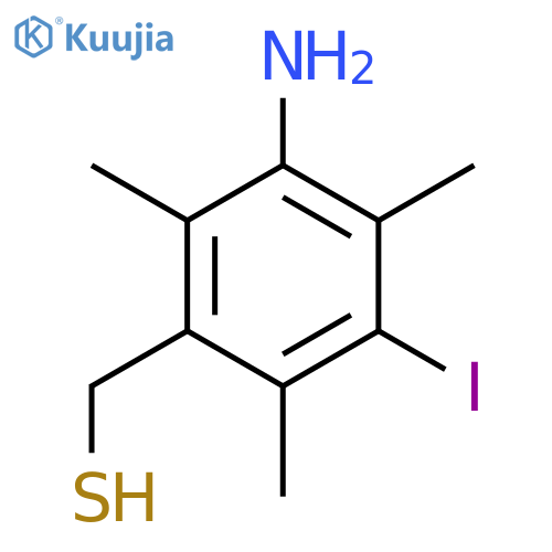 (3-Amino-5-iodo-2,4,6-trimethylphenyl)methanethiol structure