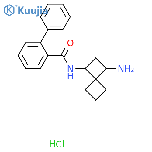 N-{3-aminospiro3.3heptan-1-yl}-1,1'-biphenyl-2-carboxamide hydrochloride structure