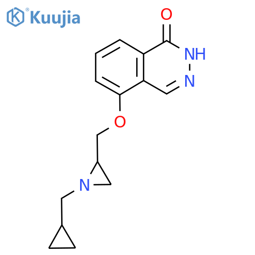 5-{[1-(Cyclopropylmethyl)aziridin-2-yl]methoxy}-1,2-dihydrophthalazin-1-one structure