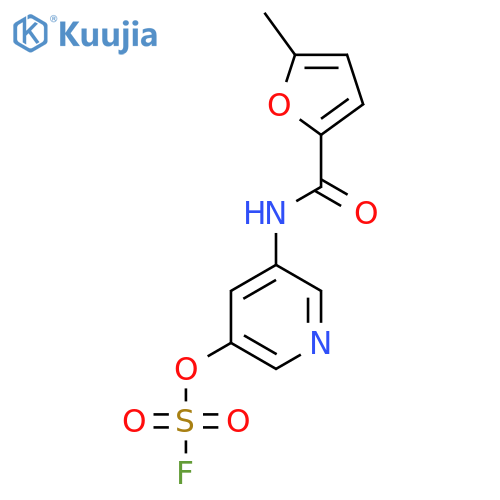 5-(5-Methylfuran-2-amido)pyridin-3-yl sulfurofluoridate structure