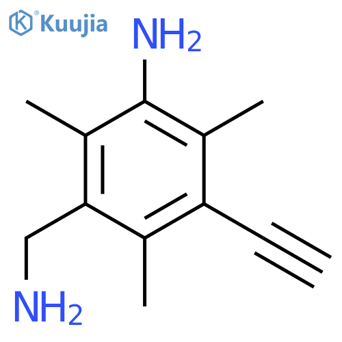 3-(Aminomethyl)-5-ethynyl-2,4,6-trimethylaniline structure