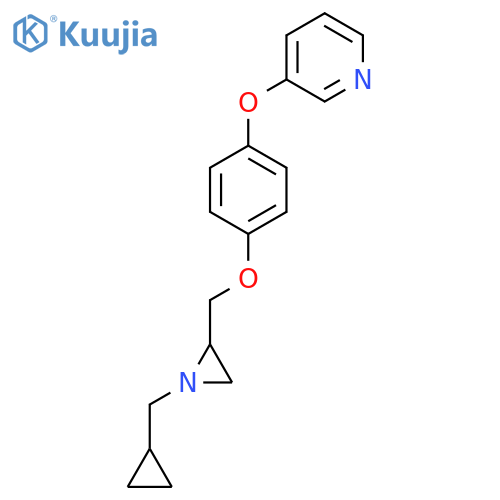3-[4-[[1-(Cyclopropylmethyl)aziridin-2-yl]methoxy]phenoxy]pyridine structure