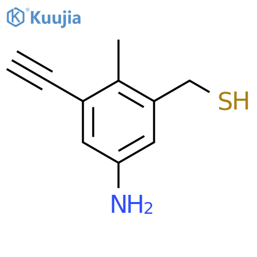 (5-Amino-3-ethynyl-2-methylphenyl)methanethiol structure