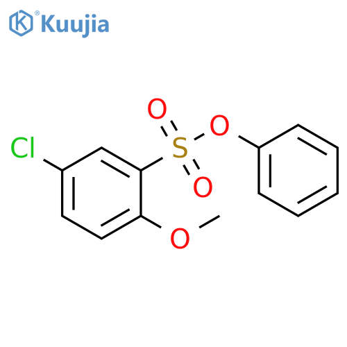 phenyl 5-chloro-2-methoxybenzene-1-sulfonate structure