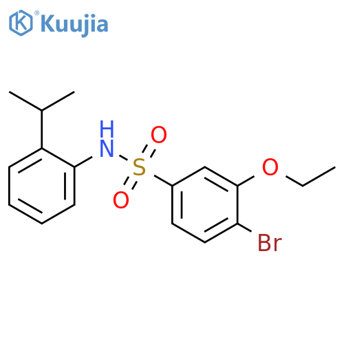 4-bromo-3-ethoxy-N-2-(propan-2-yl)phenylbenzene-1-sulfonamide structure