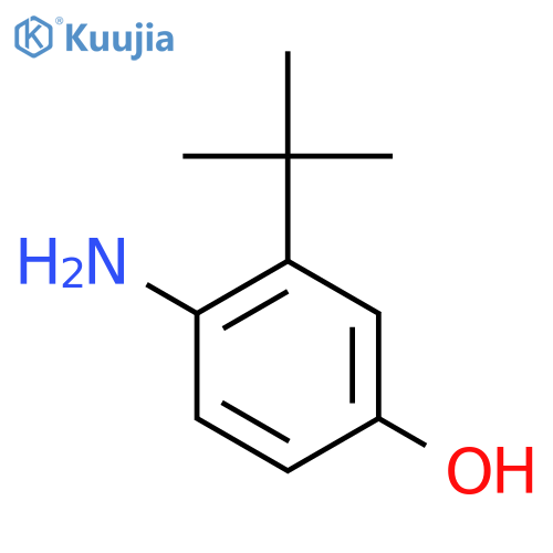 4-amino-3-tert-butylphenol structure