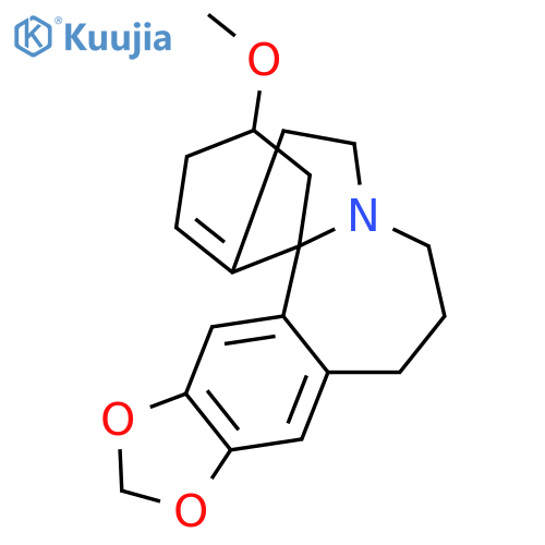 2H,4H-[1,3]Dioxolo[4,5-h]indolo[7a,1-a][2]benzazepine,1,5,6,12,13,14-hexahydro-13-methoxy-, (11bS,13S)- structure