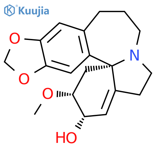 1,6-Didehydro-3β-methoxy-15,16-[methylenebis(oxy)]-11a-homoerythrinan-2β-ol structure