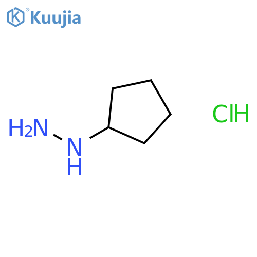 cyclopentylhydrazine;hydrochloride structure