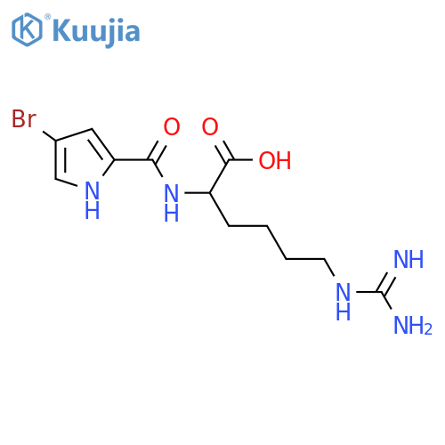 N2-(4-Bromo-1H-pyrrole-2-carbonyl)homoarginine structure