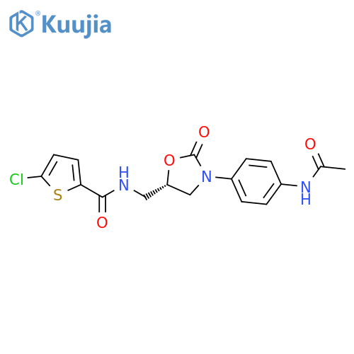(S)-N-((3-(4-Acetamidophenyl)-2-oxooxazolidin-5-yl)methyl)-5-chlorothiophene-2-carboxamide structure