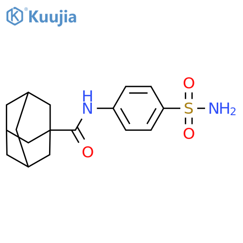 N-(4-sulfamoylphenyl)adamantane-1-carboxamide structure