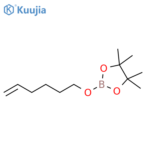 1,3,2-Dioxaborolane, 2-(5-hexen-1-yloxy)-4,4,5,5-tetramethyl- structure