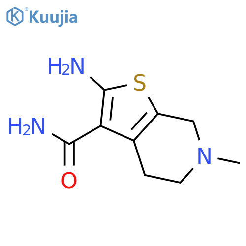 2-amino-6-methyl-4H,5H,6H,7H-thieno2,3-cpyridine-3-carboxamide structure