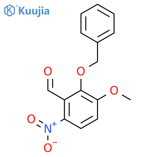2-Benzyloxy-3-methoxy-6-nitrobenzaldehyde structure