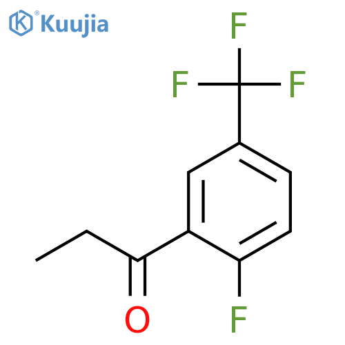 2-FLUORO-5-(TRIFLUOROMETHYL)PROPIOPHENONE, 97 structure