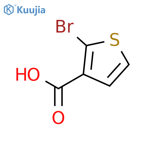2-Bromothiophene-3-carboxylic acid structure