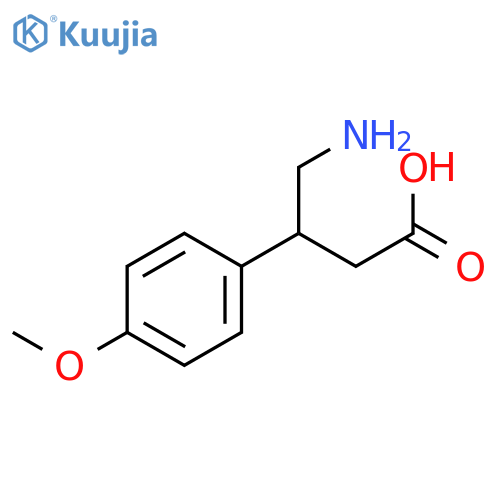 4-Amino-3-(4-methoxy-phenyl)-butyric acid structure