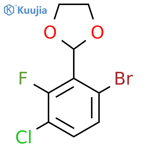 2-(6-Bromo-3-chloro-2-fluorophenyl)-1,3-dioxolane structure