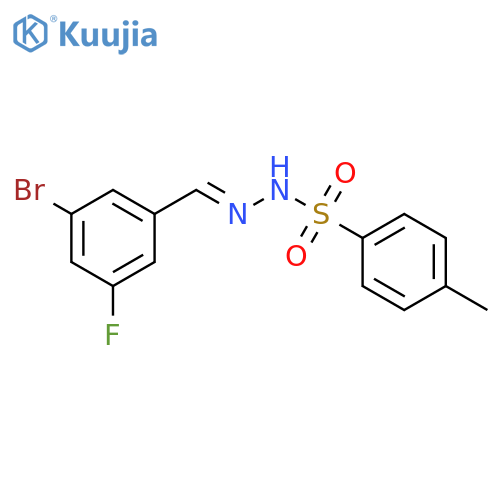 N'-(3-Bromo-5-fluorobenzylidene)-4-methylbenzenesulfonohydrazide structure