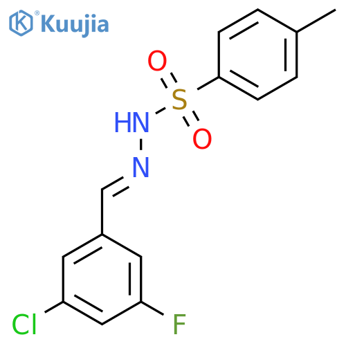 N'-(3-Chloro-5-fluorobenzylidene)-4-methylbenzenesulfonohydrazide structure