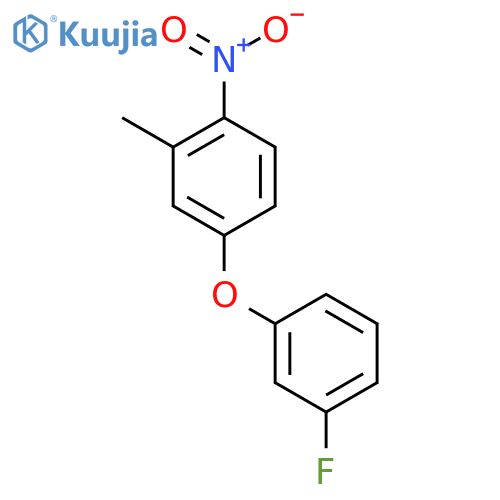 4-(3-Fluorophenoxy)-2-methyl-1-nitrobenzene structure