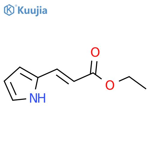 ethyl (2E)-3-(1H-pyrrol-2-yl)prop-2-enoate structure