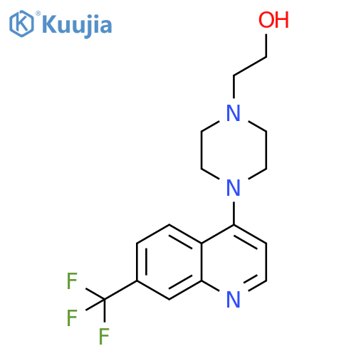 2-{4-[7-(trifluoromethyl)quinolin-4-yl]piperazin-1-yl}ethan-1-ol structure