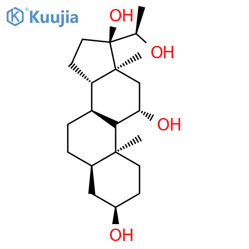 Pregnane-3,11,17,20-tetrol,(3a,5b,11b,20R)- (9CI) structure