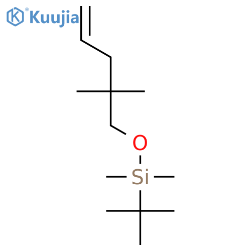 Silane, (1,1-dimethylethyl)[(2,2-dimethyl-4-pentenyl)oxy]dimethyl- structure