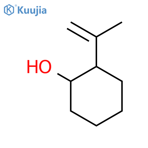 2-(prop-1-en-2-yl)cyclohexan-1-ol structure