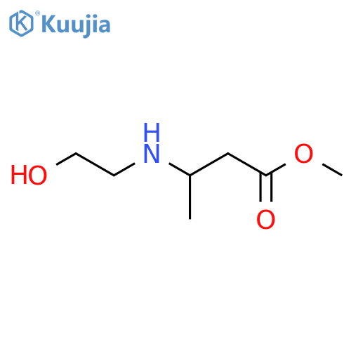 Methyl 3-(2-hydroxyethylamino)butanoate structure