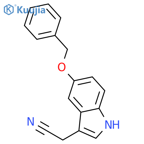 2-(5-(Benzyloxy)-1H-indol-3-yl)acetonitrile structure