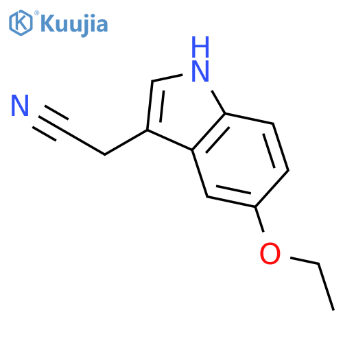 5-Ethoxyindole-3-acetonitrile structure
