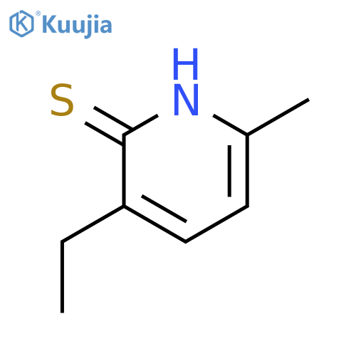 2(1H)-Pyridinethione,3-ethyl-6-methyl- structure