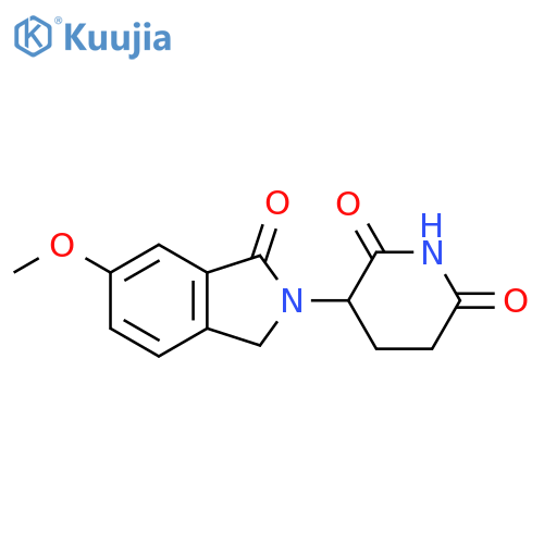 3-(6-methoxy-1-oxo-2,3-dihydro-1H-isoindol-2-yl)piperidine-2,6-dione structure