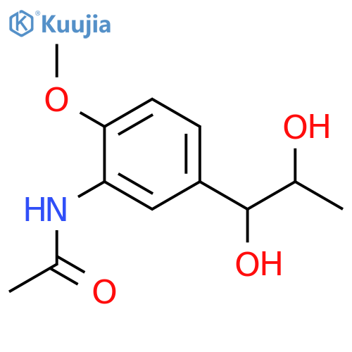 1-(3-Amino-4-hydroxyphenyl)-1,2-propanediol; (1R*,2R*)-form, 4'-Me ether, N-Ac structure