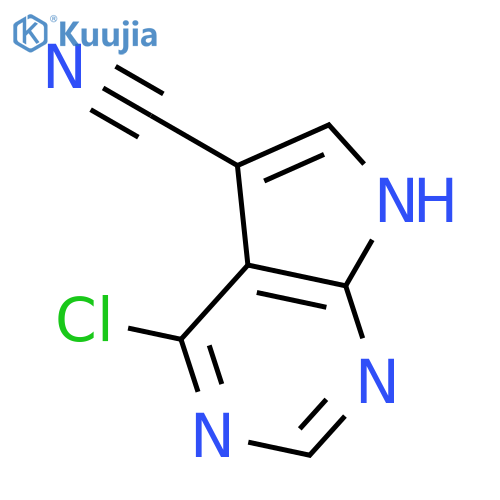 4-Chloro-7H-pyrrolo[2,3-d]pyrimidine-5-carbonitrile structure