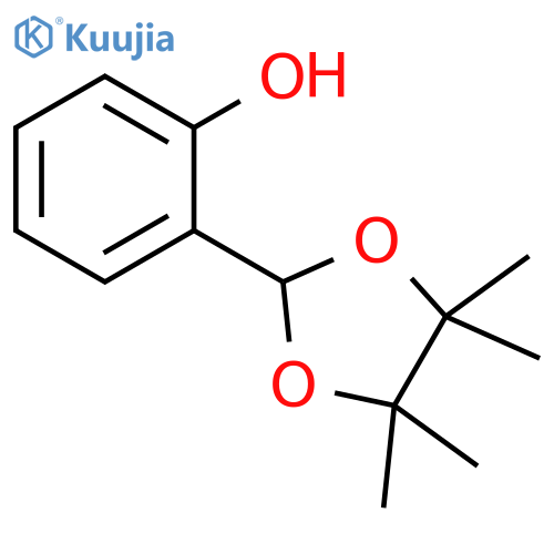 2-(4,4,5,5-tetramethyl-1,3-dioxolan-2-yl)phenol structure