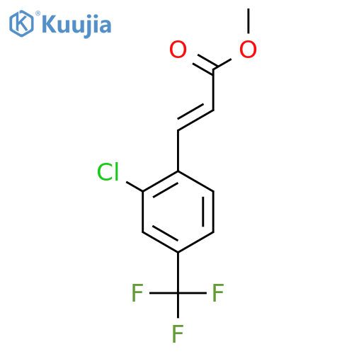 Methyl 3-[2-chloro-4-(trifluoromethyl)phenyl]acrylate structure