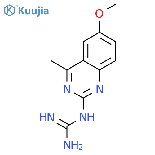 N-(6-methoxy-4-methylquinazolin-2-yl)guanidine structure